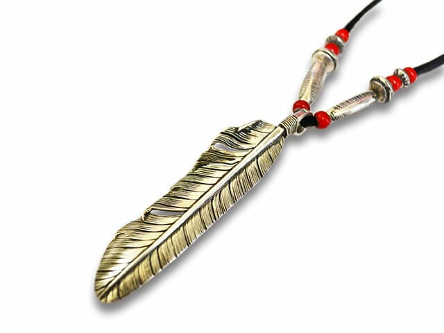 CHOOKE/チョーク】「Special Peace Feather Pendant Top”Left