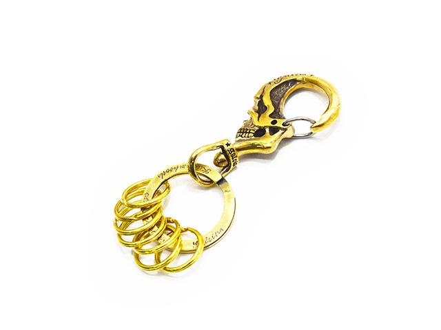 ��galcia/���륷���ۡ�Small Skull Brass Key Holder/���⡼�륹����֥饹�����ۥ������(KBS-004P)