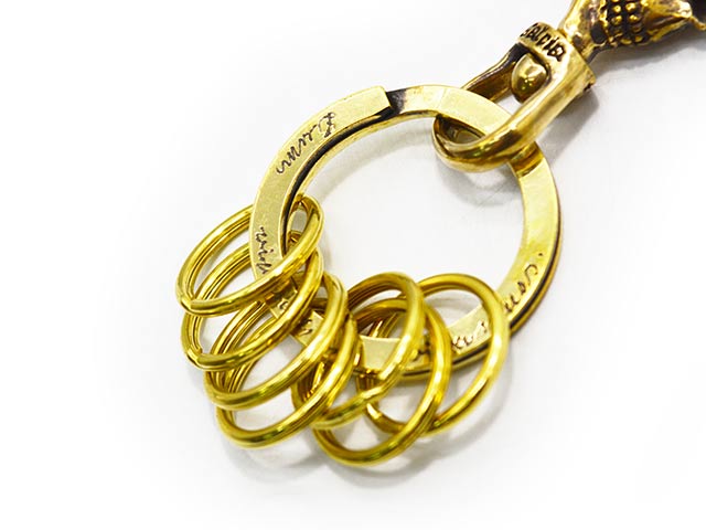 ��galcia/���륷���ۡ�Small Skull Brass Key Holder/���⡼�륹����֥饹�����ۥ������(KBS-004P)