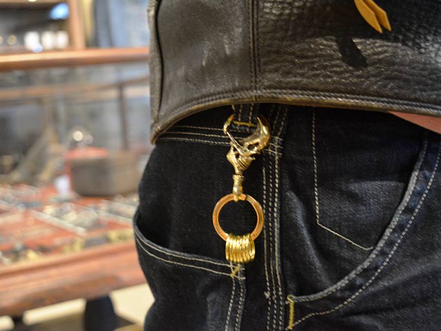 ��galcia/���륷���ۡ�Small Skull Brass Key Holder/���⡼�륹����֥饹�����ۥ������(KBS-004P)