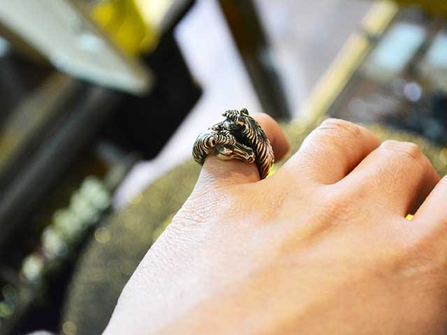 PEANUTS&CO. ツーフェイスホースリング 19号 Peanuts&Co/ピーナッツカンパニー】「Two Face Horse Ring