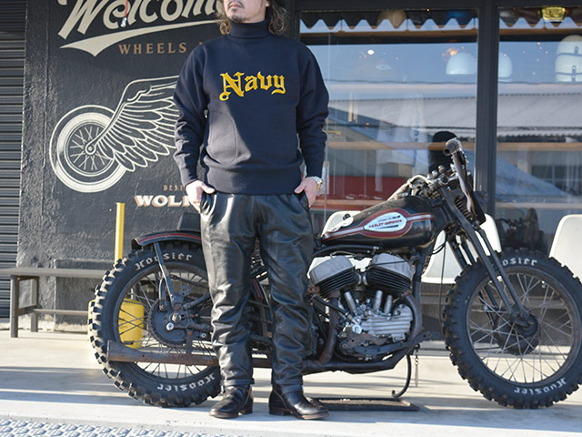 ��FREE WHEELERS/�ե꡼�ۥ����顼����2025FW�֡�U.S.NAVY BNY DRYDOCK #4�� TURTLE NECK SWEAT SHIRT/��U.S.�ͥ��ӡ�BNY�ɥ饤�ɥå�#4�ɥ����ȥ�ͥå��������åȥ���ġ�(2534010)