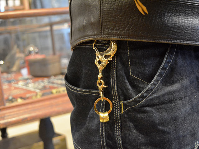 ��galcia/���륷���ۡ�Big Skull Brass Key Holder/�ӥå�������֥饹�����ۥ������(KBLC-002P)
