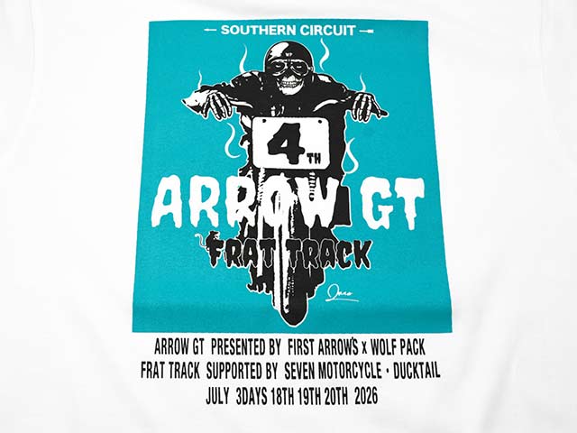 ��FIRST ARROW's/�ե������ȥ��������ۡߡ�WOLF PACK/����եѥå��ۡ�Crew Neck S/S Tee"ARROW GT 4th"/���롼�ͥå����硼�ȥ��꡼��Tee�ɥ�����GT�ե������ɡ�