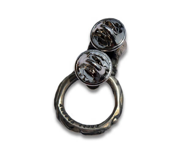 ��SKULL FLIGHT/������ե饤�ȡۡ�Skull Sunglass Holder Pins/�����륵�󥰥饹�ۥ�����ԥ󥺡�(Silver950)