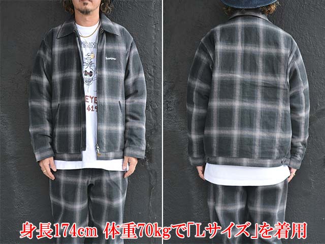 ��2����BLUCO/�֥륳��2025AW��Ombre Check Winter Work Jacket/����֥�����å������󥿡�������㥱�åȡ�(157-31-038)