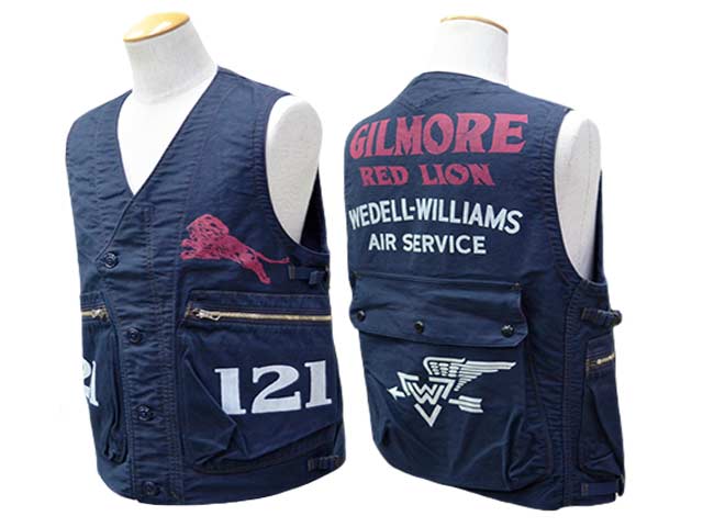 ��FREE WHEELERS/�ե꡼�ۥ����顼����2026SS��SPEED ENGINEER SLEEVELESS COAT��GILMORE OIL COMPANY 1932 AIR RACERS��/���ԡ��ɥ��󥸥˥����꡼�֥쥹�����ȡɥ���⥢�����륫��ѥˡ�1932�����졼�����ɡ�(2621008)