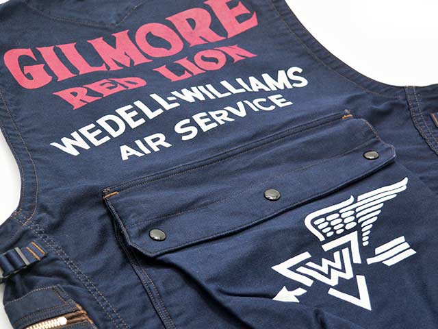 ��FREE WHEELERS/�ե꡼�ۥ����顼����2026SS��SPEED ENGINEER SLEEVELESS COAT��GILMORE OIL COMPANY 1932 AIR RACERS��/���ԡ��ɥ��󥸥˥����꡼�֥쥹�����ȡɥ���⥢�����륫��ѥˡ�1932�����졼�����ɡ�(2621008)