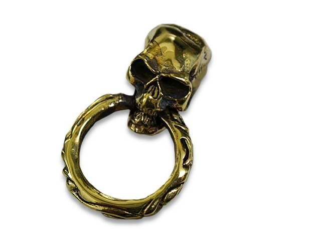 ��SKULL FLIGHT/������ե饤�ȡۡ�Skull Sunglass Holder Pins/�����륵�󥰥饹�ۥ�����ԥ󥺡�(Brass)