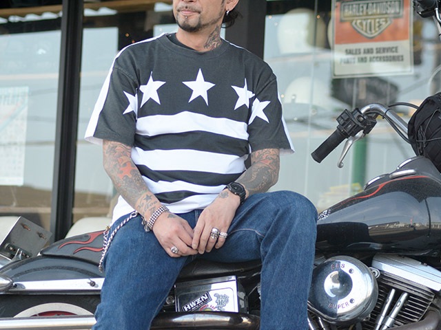 (50% OFF)��3����CALIFORNIA LINE/����ե���˥��饤���2023SS��Stars and Stripes Crew Neck Tee��Type2��/������������ɥ��ȥ饤�ץ����롼�ͥå�Tee"������2�ɡ�