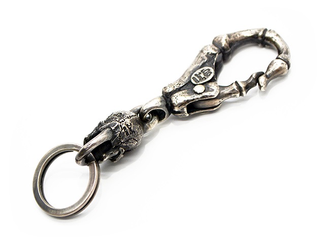 ��MAD CULT/�ޥåɥ���ȡۡ�Finger Bone Hook with GYUGA Key Chain/�ե��󥬡��ܡ���եå����������奦���������������(KH-13)