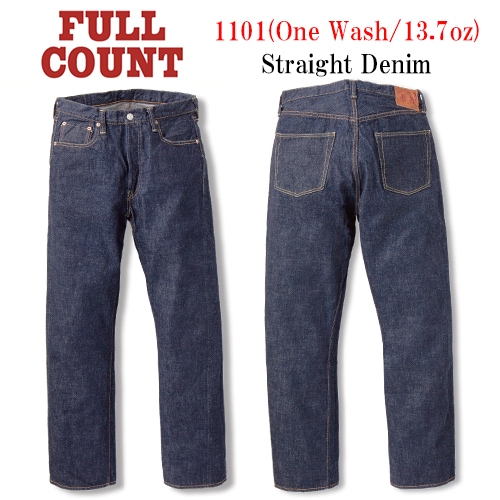 ��FULLCOUNT/�ե륫����ȡۡ�Straight Denim Pants/���ȥ졼�ȥǥ˥�ѥ�ġ�(1101W/13.7oz)