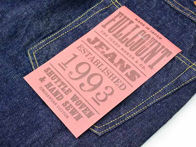 ��FULLCOUNT/�ե륫����ȡ�2025AW��Denim Pants��1937 Model��/�ǥ˥�ѥ�ġ�1937��ǥ�ɡ�(1136W/13.7oz)