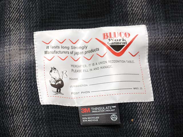 ��2����BLUCO/�֥륳��2025AW��Ombre Check Bomber Jacket/����֥�����å��ܥ�С����㥱�åȡ�(157-31-039)