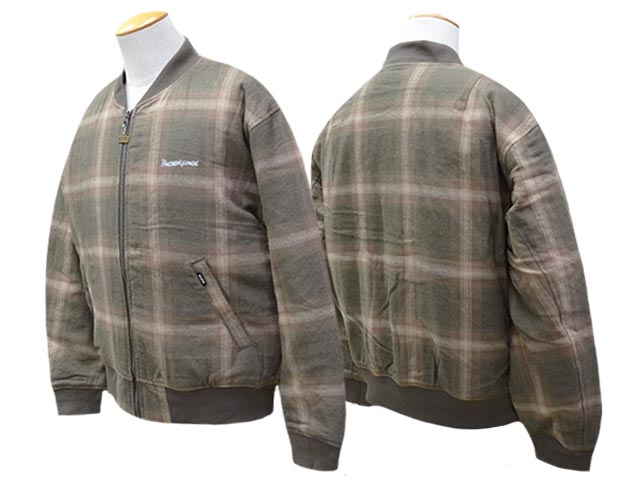 全2色【BLUCO/ブルコ】2025AW「Ombre Check Bomber Jacket/オンブレ