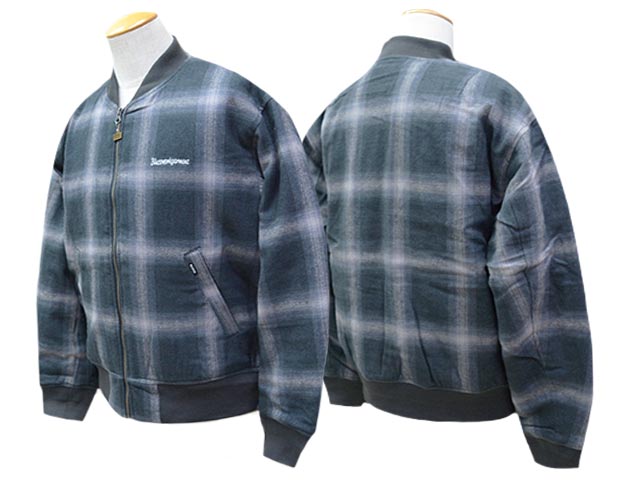 ��2����BLUCO/�֥륳��2025AW��Ombre Check Bomber Jacket/����֥�����å��ܥ�С����㥱�åȡ�(157-31-039)
