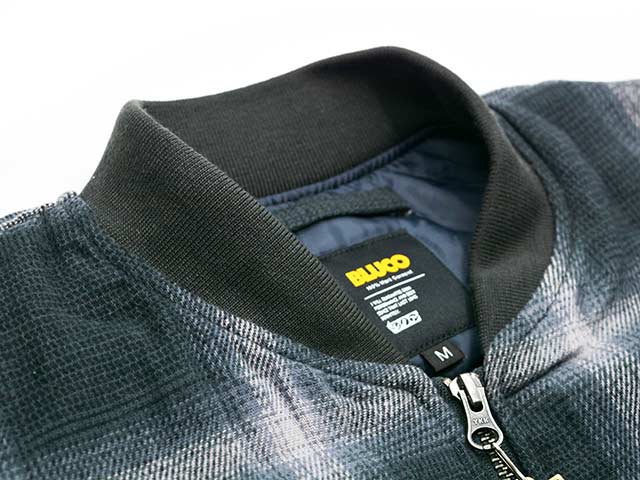 ��2����BLUCO/�֥륳��2025AW��Ombre Check Bomber Jacket/����֥�����å��ܥ�С����㥱�åȡ�(157-31-039)