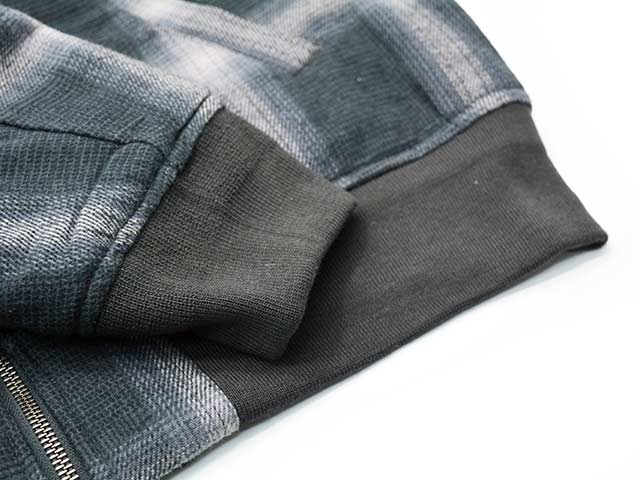 ��2����BLUCO/�֥륳��2025AW��Ombre Check Bomber Jacket/����֥�����å��ܥ�С����㥱�åȡ�(157-31-039)