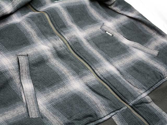 ��2����BLUCO/�֥륳��2025AW��Ombre Check Bomber Jacket/����֥�����å��ܥ�С����㥱�åȡ�(157-31-039)