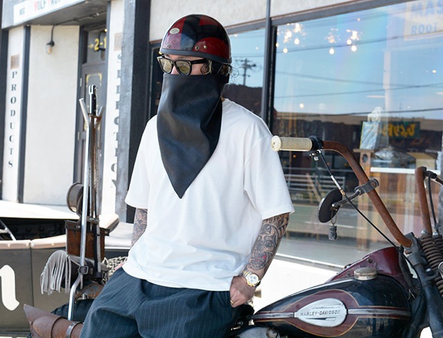 ��2����TISS CUSTOM LEATHERS/�ƥ�����������쥶�����ۡ�Leather Face Mask/�쥶���ե������ޥ�����