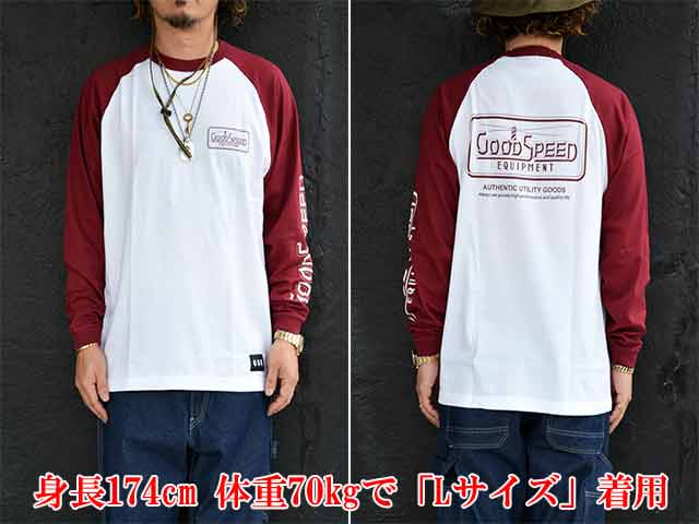 ��3����GOODSPEED equipment/���åɥ��ԡ��ɥ������åץ��ȡ�2025SS��Original Logo Raglan L/S Tee/���ꥸ�ʥ�����饰�����󥰥��꡼��Tee��(GSE-wfv-TS-OL-RLS)