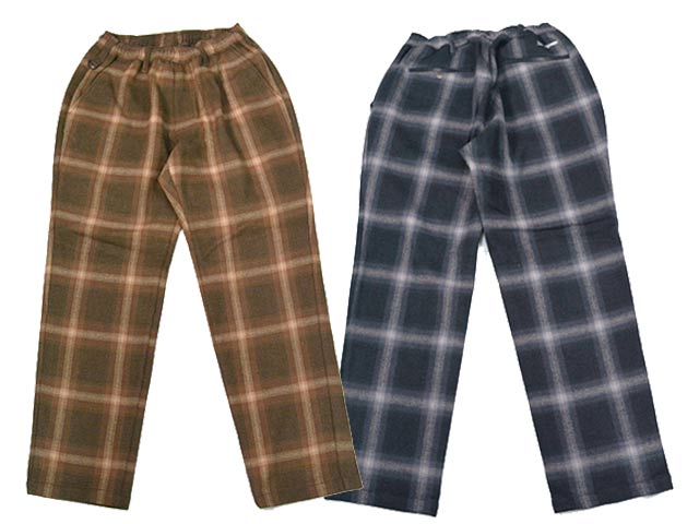 ��2����BLUCO/�֥륳��2025AW��Ombre Check Warm Easy Pants/����֥�����å��������।�������ѥ�ġ�(157-41-044)