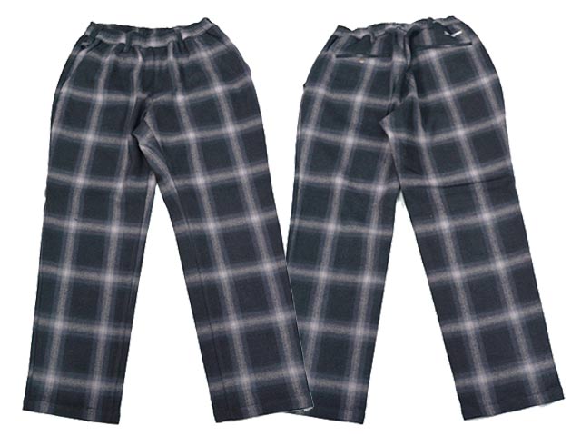 ��2����BLUCO/�֥륳��2025AW��Ombre Check Warm Easy Pants/����֥�����å��������।�������ѥ�ġ�(157-41-044)