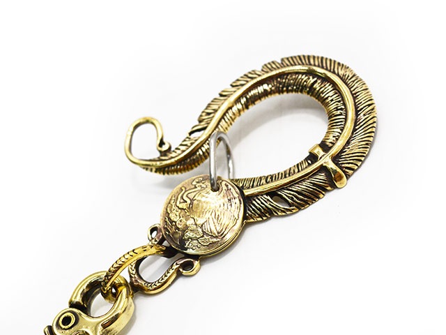 ��galcia/���륷���ۡ�Aguila Mexicana Feather Brass Key Holder/������ᥭ�������ʥե������֥饹�����ۥ������(16KBLC-FE001BB)