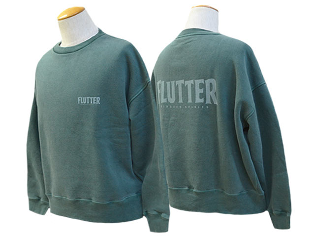 4FLUTTER/եå2025SSPigment Dye Big Silhouette Origin Logo Sweat/ԥȥӥå륨åȥꥸåȡ(FL25-SW001)