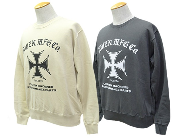 全2色【HWZN BROSS/ハウゼンブロス】2025AW「Iron Cross Crew Neck