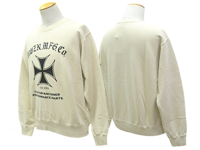 ��2����HWZN BROSS/�ϥ�����֥�����2025AW��Iron Cross Crew Neck Sweat Shirt/�������󥯥������롼�ͥå��������åȥ���ġ�