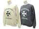 ��2����HWZN BROSS/�ϥ�����֥�����2025AW��Iron Cross Crew Neck Sweat Shirt/�������󥯥������롼�ͥå��������åȥ���ġ�