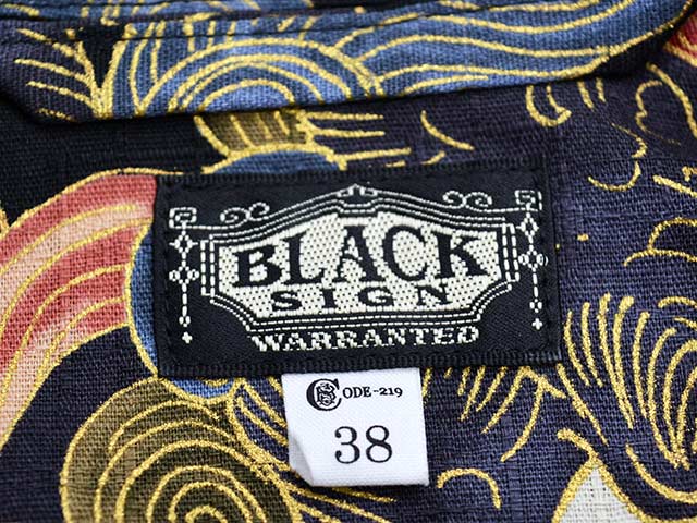 ��2����BLACK SIGN/�֥�å��������2026SS��Night Shirt��Japanese Lion&Peony��/�ʥ��ȥ���ġɥ���ѥˡ����饤����&�ԥ��ˡ��ɡ�(BSSL-26108)