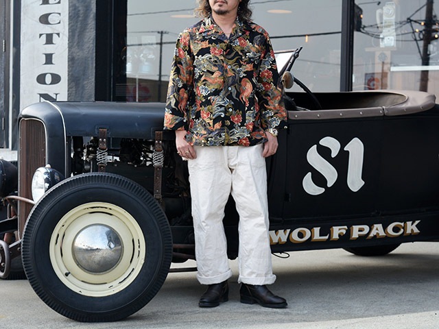 ��2����BLACK SIGN/�֥�å��������2026SS��Night Shirt��Japanese Lion&Peony��/�ʥ��ȥ���ġɥ���ѥˡ����饤����&�ԥ��ˡ��ɡ�(BSSL-26108)