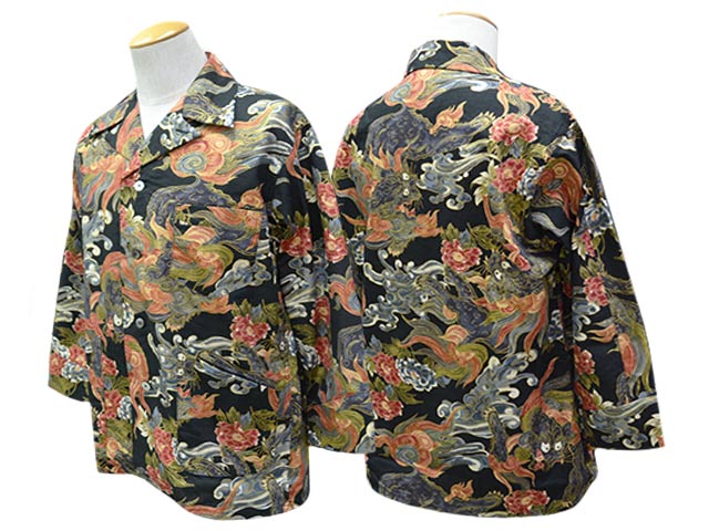 ��2����BLACK SIGN/�֥�å��������2026SS��Night Shirt��Japanese Lion&Peony��/�ʥ��ȥ���ġɥ���ѥˡ����饤����&�ԥ��ˡ��ɡ�(BSSL-26108)