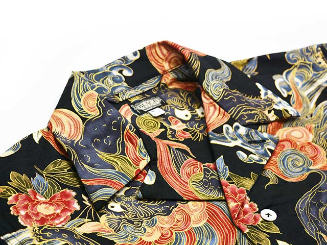 ��2����BLACK SIGN/�֥�å��������2026SS��Night Shirt��Japanese Lion&Peony��/�ʥ��ȥ���ġɥ���ѥˡ����饤����&�ԥ��ˡ��ɡ�(BSSL-26108)