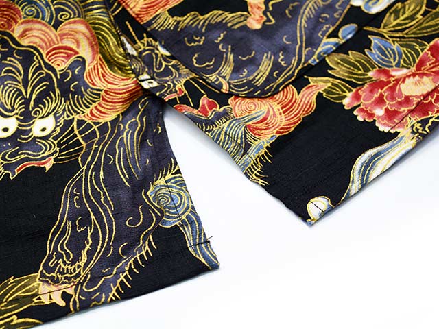 ��2����BLACK SIGN/�֥�å��������2026SS��Night Shirt��Japanese Lion&Peony��/�ʥ��ȥ���ġɥ���ѥˡ����饤����&�ԥ��ˡ��ɡ�(BSSL-26108)