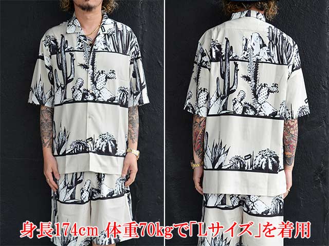 ��2����BLUCO/�֥륳��2026SS��Open Collar S/S Shirt��CACTUS��/�����ץ󥫥顼���硼�ȥ��꡼�֥���ġɥ��������ɡ�(163-21-017)