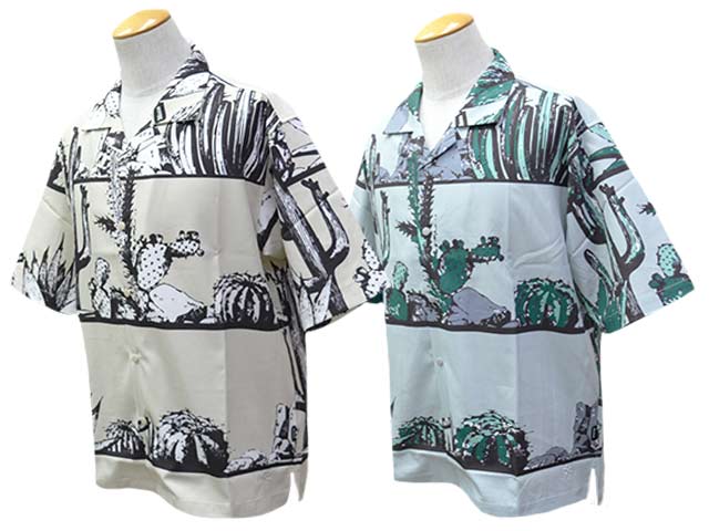 ��2����BLUCO/�֥륳��2026SS��Open Collar S/S Shirt��CACTUS��/�����ץ󥫥顼���硼�ȥ��꡼�֥���ġɥ��������ɡ�(163-21-017)