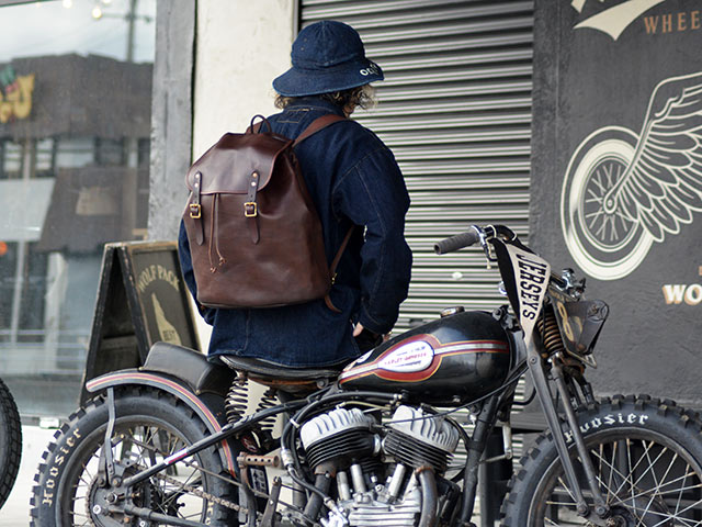 ��2����vasco/���������ۡ�Leather Army Rucksack Type2/�쥶�������ߡ���å����å� ������2��(VS-204L2)