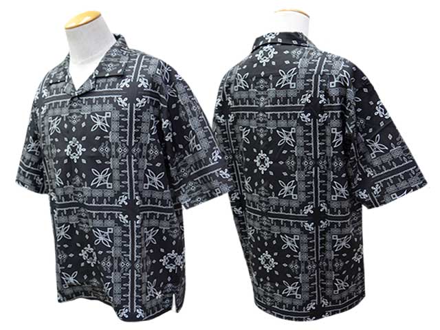 ��2����BLUCO/�֥륳��2026SS��Open Collar S/S Shirt��BANDANA��/�����ץ󥫥顼���硼�ȥ��꡼�֥���ġɥХ���ʡɡ�(163-21-018)