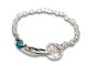 FIRST ARROW's/եȥۡSmall Feather Hook+Medicine Wheel Chain Bracelet with Turquoise/ե⡼եեå+ǥۥ֥쥹åȡ(BR-307)