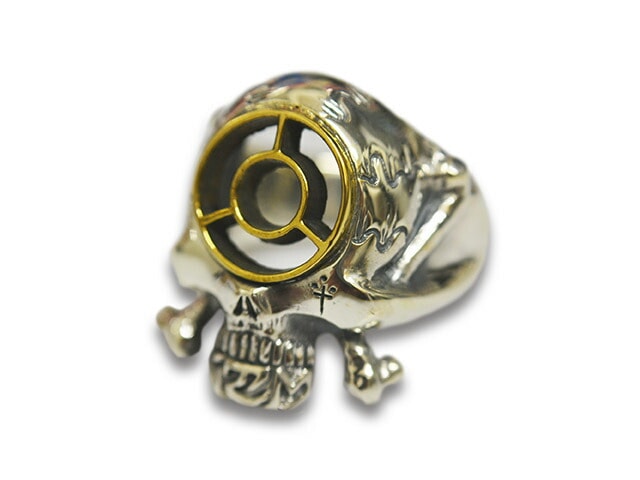 HWZN BROSS/ϥ֥ۡBombsight Skull Ring/ܥॵȥ󥰡<br><br>(Silver925Brass)(ۥ륺ѥ/ᥫ/ϡ졼/åѡ/ܥС//ۥåȥå/꡼/ץ쥼/WOLF PACK/եѥå)