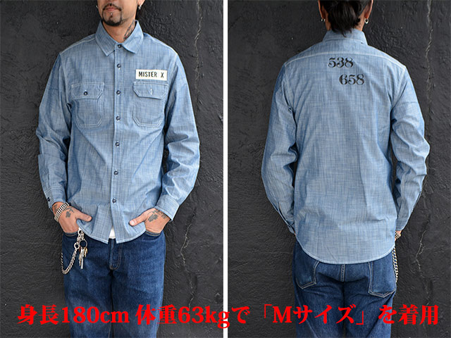 (50% OFF)��MISTER X/�ߥ��������å�����2022AW��Prisoner L/S Shirts/�ץꥺ�ʡ����󥰥��꡼�֥���ġ�(22AW-MRX-14)(UNCHANGING LOVE/��������󥸥󥰥��/POP EYES/�ݥåץ�����/���ᥫ��/WOLF PACK/����եѥå�)