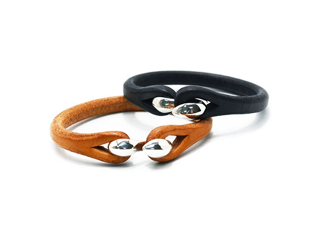 ��2����CRAMP by ��Ƿü���Ź/������ �Х� �����Υϥ����󥫥�ƥ�ۡ�Leather Single Wrap S-Kan Plain Bracelet/�쥶�����󥰥��å�S����ץ졼��֥쥹��åȡ�(Cr-301)
