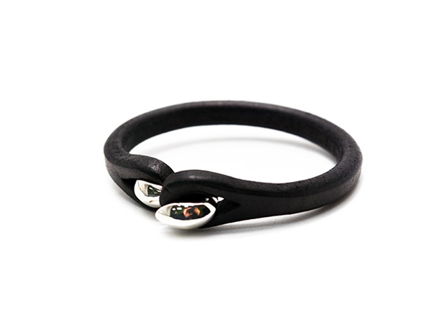 ��2����CRAMP by ��Ƿü���Ź/������ �Х� �����Υϥ����󥫥�ƥ�ۡ�Leather Single Wrap S-Kan Plain Bracelet/�쥶�����󥰥��å�S����ץ졼��֥쥹��åȡ�(Cr-301)