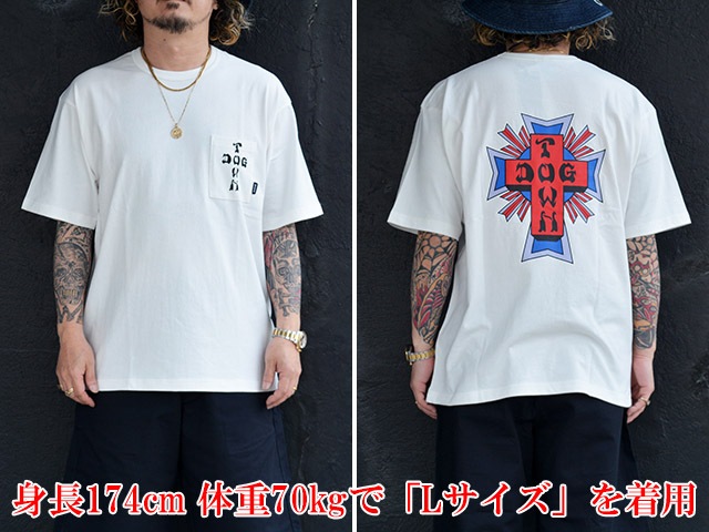 ��4����BLUCO/�֥륳�ۡߡ�DOGTOWN/�ɥå��������2026SS��Pocket Tee��Logo��/�ݥ��å�Tee�ɥ����ɡ�(163-22-030)