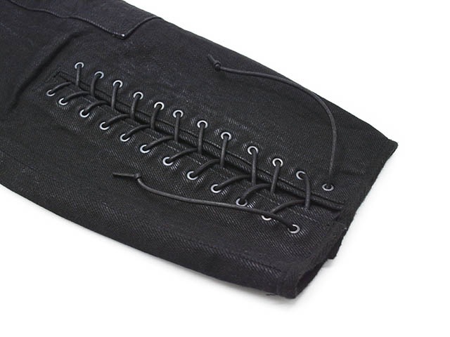 ��BLACK SIGN/�֥�å�������ۡ�15oz Black Denim Sheriff Breeches/15���󥹥֥�å��ǥ˥ॷ����ե֥꡼��������(BSFP-20507)