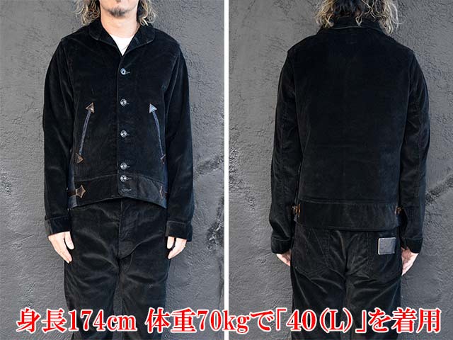��MISTER FREEDOM/�ߥ������ե꡼�����2024AW��Black Corduroy��SANTA FE��Campus Blouse/�֥�å������ǥ�����ɥ��󥿥ե��ɥ����ѥ��֥饦����(SC15639)