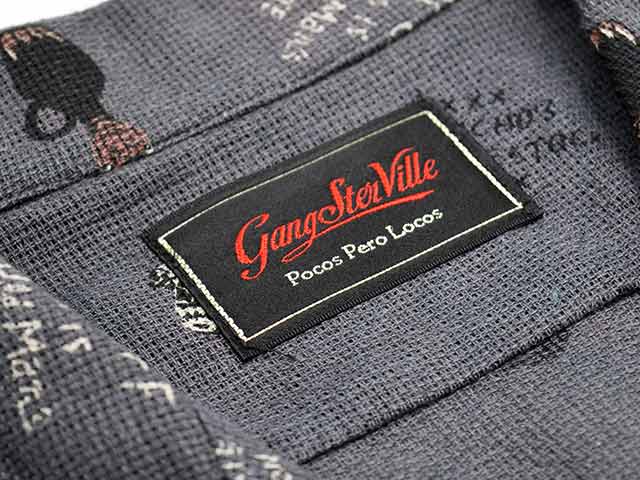 (30% OFF)��GANGSTERVILLE/����󥰥������ӥ��2025SS��Poison L/S Shirts/�ݥ�������󥰥��꡼�֥���ġ�(GSV5109)